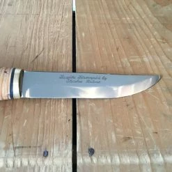 Iisakki Jarvenpaa'Riistapuukko' 110mm Stainless Steel Stacked Birchbark & Birch Puukko