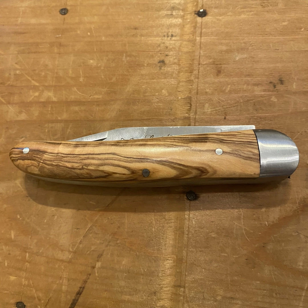 Au Sabot 10cm Alsacien Pocket Knife Carbon Steel Olive