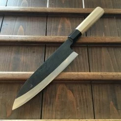 Sakai Kikumori 210mm Wa Gyuto - Shirogami 1 - Kurouchi