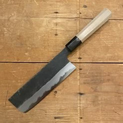 Sakai Kikumori 165mm Wa Nakiri Shirogami 1 Kurouchi