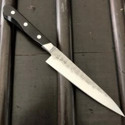 Hitohira Imojiya Kuma 135mm Petty Aogami 2 Nashiji Tsuchime Western Handle