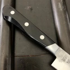 Hitohira Imojiya Kuma 135mm Petty Aogami 2 Nashiji Tsuchime Western Handle