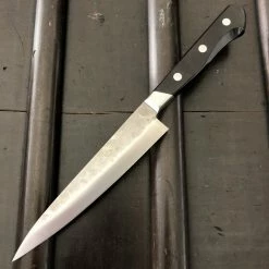 Hitohira Imojiya Kuma 135mm Petty Aogami 2 Nashiji Tsuchime Western Handle