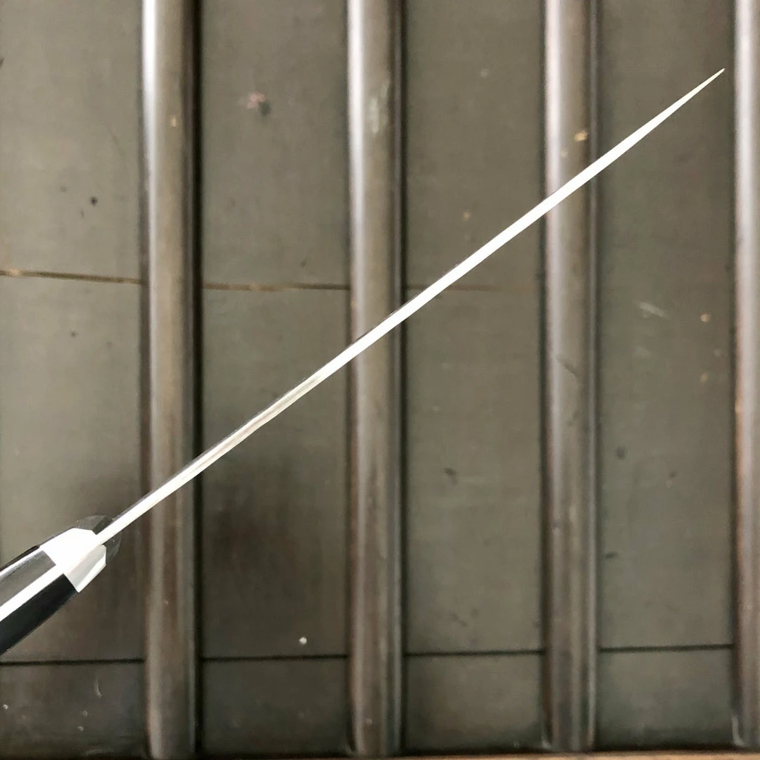 Hitohira Imojiya Kuma 135mm Petty Aogami 2 Nashiji Tsuchime Western Handle