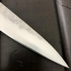 Hitohira Imojiya Kuma 135mm Petty Aogami 2 Nashiji Tsuchime Western Handle
