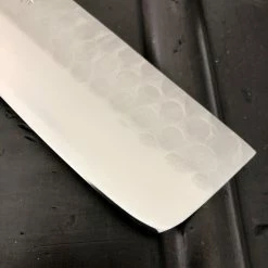 Hitohira Imojiya Kuma 165mm Nakiri Aogami 2 Nashiji Tsuchime Western Handle