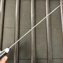 Hitohira Imojiya Kuma 200mm Gyuto Aogami 2 Nashiji Tsuchime Western Handle