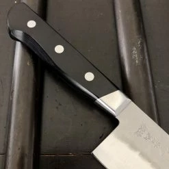 Hitohira Imojiya Kuma 200mm Gyuto Aogami 2 Nashiji Tsuchime Western Handle