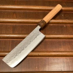 Hitohira Futana S3 165mm Nakiri Ginsanko Nashiji Cherry Wood