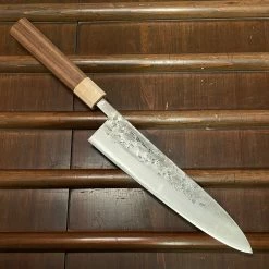 Hitohira TD 210mm Gyuto SLD Nashiji Walnut Handle