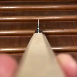 Hitohira Kikuchiyo Manzo 210mm Yanagi Aogami 2 Ho Wood W/ Saya