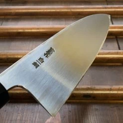 Hitohira Togashi LEFTY 165mm Deba Shirogami 1 Tachi Ho Wood W/ Saya