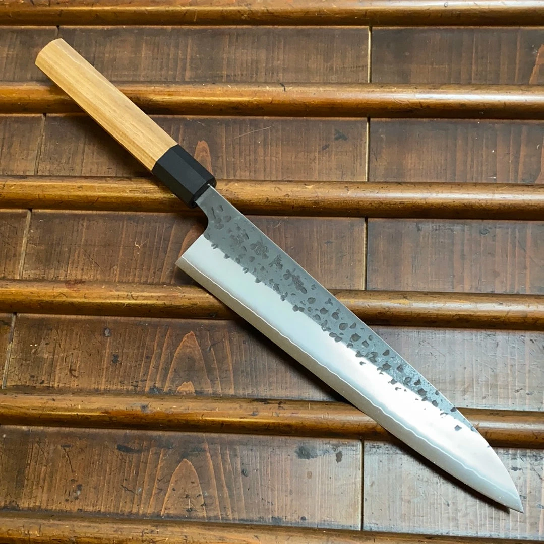 Konosuke Sanjo 'YS' 240mm Wa Gyuto Semi Stainless Khii Enju W/ Saya - On Order