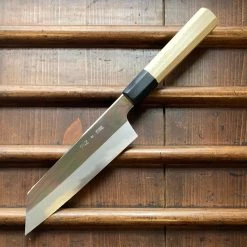 Sakai Kikumori'Choyo' 180mm Kiritsuke Santoku - Shirogami 2 - W/ Saya