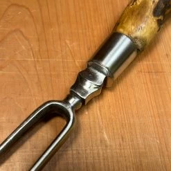 Bernal Cutlery Handforged 5.5" Bayonet Carving Fork Stag Handle Gothic Style