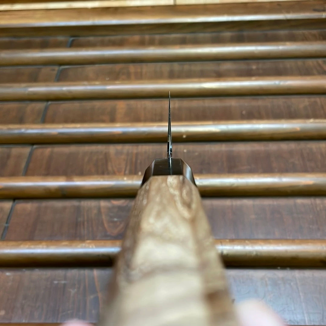 H&K Myojin Riki Sesakusho Myojin Naohito 180mm Gyuto SG2 Stainless Kasumi Teak