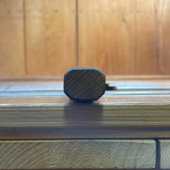 Fukui Hado Sumi 165mm Nakiri Shirogami #2 Kurouchi Finish - Burnt Oak