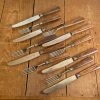Bernal Cutlery Herman Hahn Solingen Set Of 6 Ea Table Knives And Forks Stainless The Vault