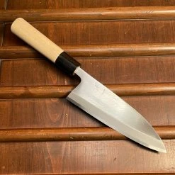 Hitohira Gorobei 165mm Deba Aogami 2 Ho Wood