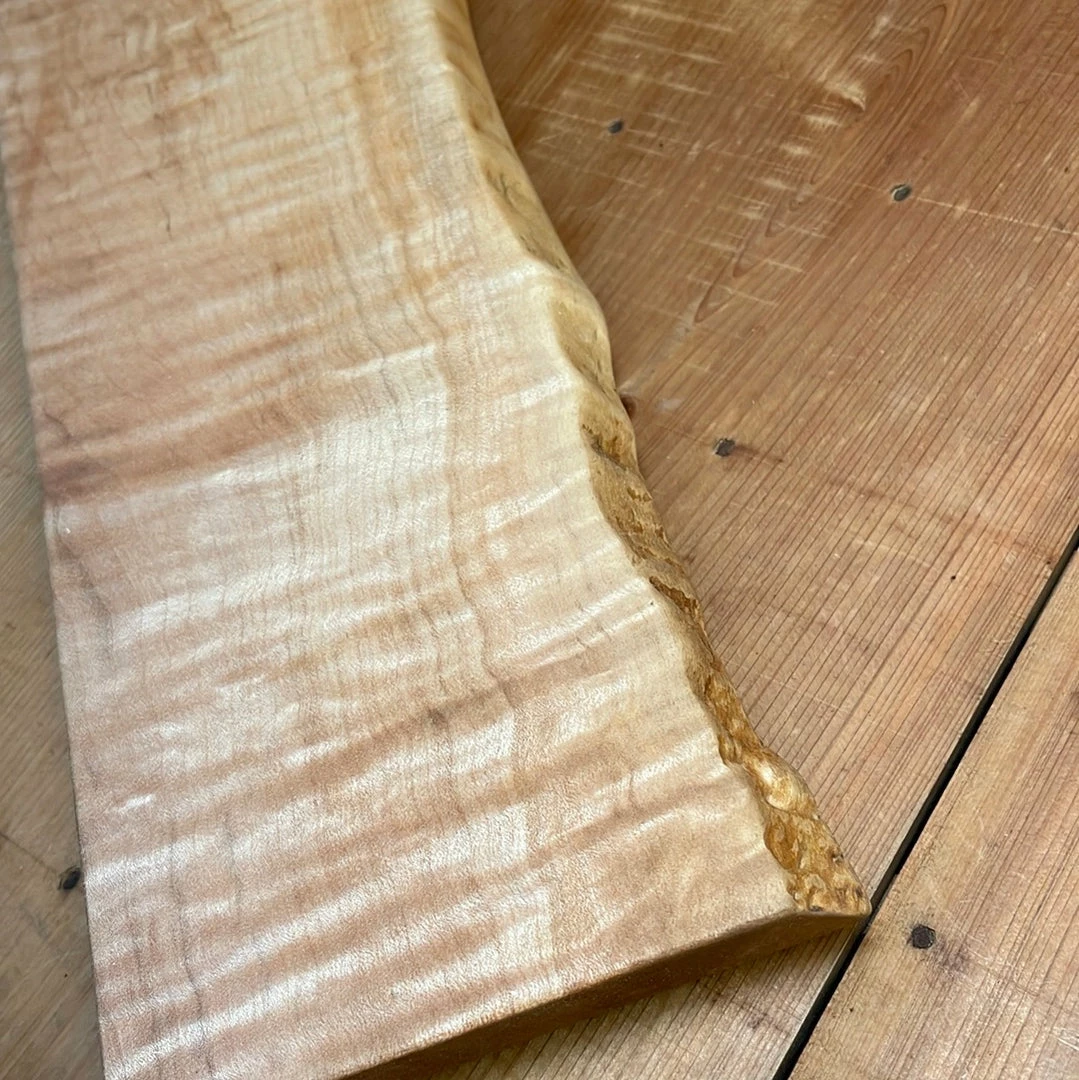 Kitchen Tools Knife En Place Elements Live Edge Bigleaf Maple - 16.375x5.375"