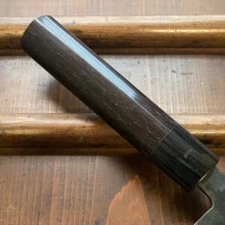 Hitohira HS 165mm Nakiri Shirogami #2 Damascus Kurouchi Rosewood