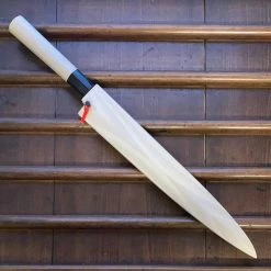 Hitohira Togashi 300mm Yanagi Shirogami 1 Tachi Finish D Ho Horn W/ Saya