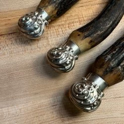 Bernal Cutlery SL&S Sheffield Ltd Cutlers Carving Set Carbon Steel & Stag ~1900-1920