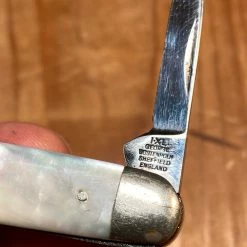 Bernal Cutlery Geo Wostenholm IXL 3” Pen Knife Stainless Pearl 1930-71 The Vault