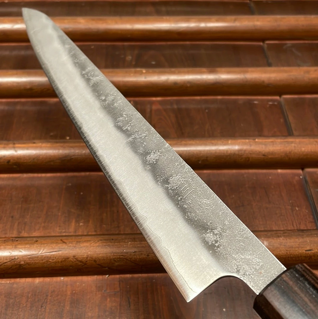 Hitohira Futana S3 240mm Sujihiki Ginsanko Nashiji Cherry Wood