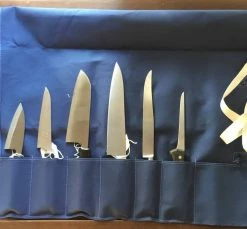 Sakai Kikumori Kitchen Tools Japanese Canvas Knife Roll