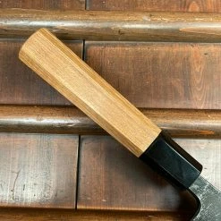 H&K Kumokage 210mm Gyuto Aogami 2 Kurouchi Carbon Damascus Oct Teak Horn