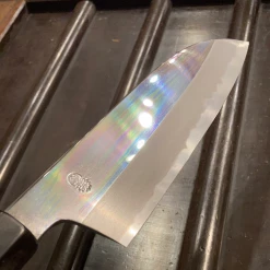 Sakai Kikumori'Choyo' 180mm Santoku Shirogami 2 W/ Saya