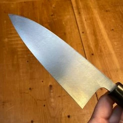 Trade In - Sakai Kikumori Tomoshibi 150mm Deba Shirogami #2 W/ Box
