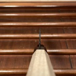 Hitohira Gorobei Rikichi 165mm Santoku Shirogami 2 Kasumi Ho Wood