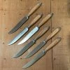 Eichenlaub Tableware Eichenlaub Forged Tableware - Steak Knife Table Length- Olive Matte- Set Of 6