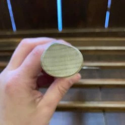 Nakajo Kaji-bei 165mm Santoku Iron Clad Shirogami 2 Kurouchi Buffalo Horn