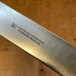 Bernal Cutlery J A Henckels Carbon Steel Roast Slicer Solingen Germany 1950's