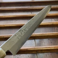 Hitohira Tanaka Manzo 300mm Yanagi Aogami 1 Damascus Ebony W/ Saya