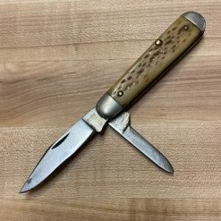 Bernal Cutlery Unmarked 3 3/4” Jack Knife Carbon Steel Bone Hafts