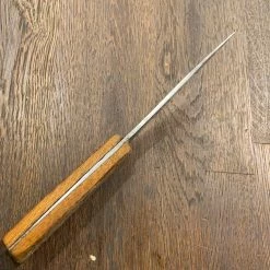 Bernal Cutlery The Vault Unmarked 5” Carbon Steel Hand Forged Skinning Knife Beech Handle 1890’s-1930’s