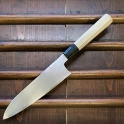 Hitohira Gorobei Rikichi 210mm Gyuto Shirogami 2 Kasumi Ho Wood
