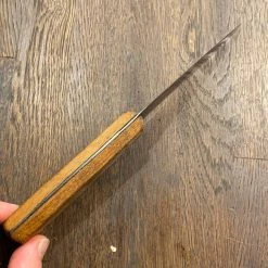 Bernal Cutlery The Vault Unmarked 5” Carbon Steel Hand Forged Skinning Knife Beech Handle 1890’s-1930’s