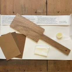 Urban Ole Ecopark 'My Spatula' DIY Carving Kit - Japanese Walnut Carving | Whittling | Craft