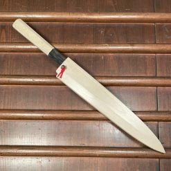 Hitohira Kikuchiyo Manzo 210mm Yanagi Aogami 2 Ho Wood W/ Saya