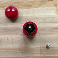 Peugeot Classic Paris Pepper Mill Manual Passion Red Gloss Painted Wood 18cm