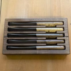 Friedr. Herder Friedr Herder Set Of Buckels Knives Walnut In Walnut Drawer Storage