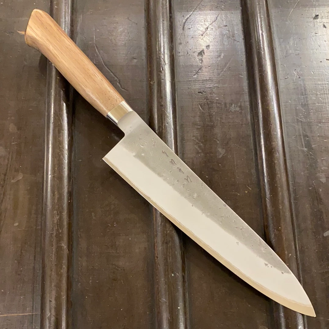 Hitohira TD 210mm Gyuto Stainless Clad Aogami 2 Nashiji Western