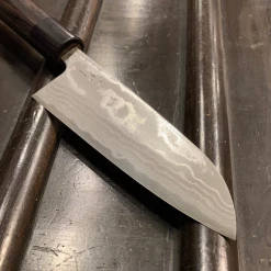 Hitohira GR 135mm Santoku Iron Clad Aogami 2 Damascus