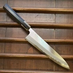 Hitohira Tanaka Kyuzo 240mm Gyuto Stainless Clad Aogami 1 Taihei Ebony Handle