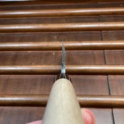 Hitohira Gorobei 165mm Deba LEFTY Aogami 2 Ho Wood